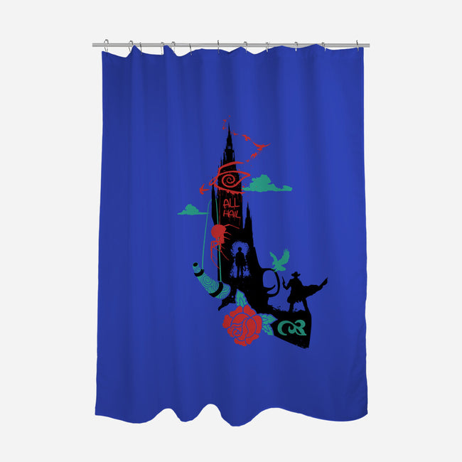 Stand and Be True-none polyester shower curtain-Beware_1984