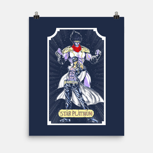 Star Platinum-none matte poster-Coinbox Tees