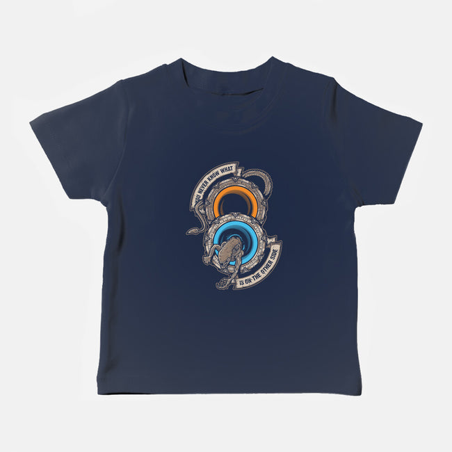 Star Portals-baby basic tee-Letter_Q