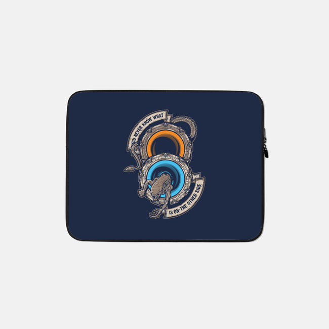 Star Portals-none zippered laptop sleeve-Letter_Q