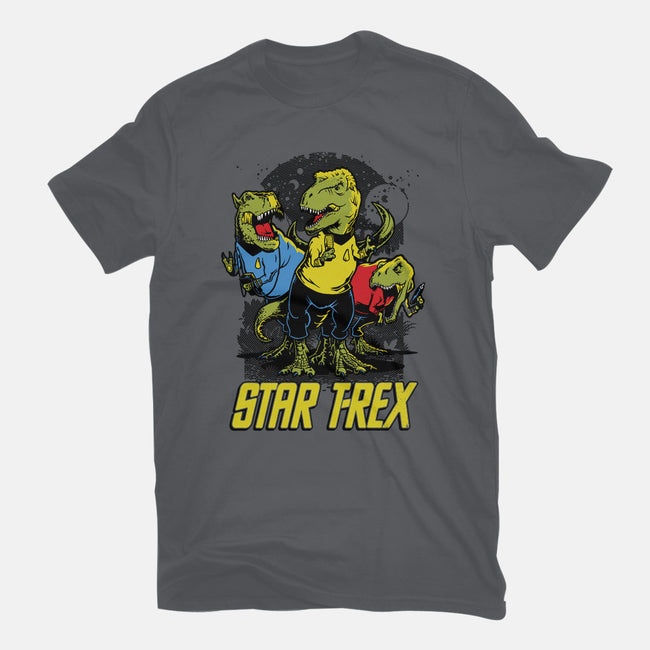 Star T-Rex-mens long sleeved tee-Captain Ribman