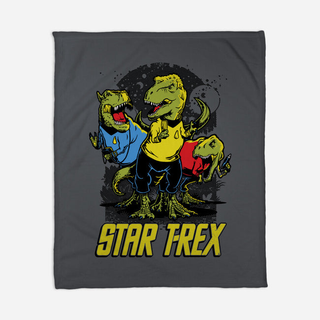 Star T-Rex-none fleece blanket-Captain Ribman