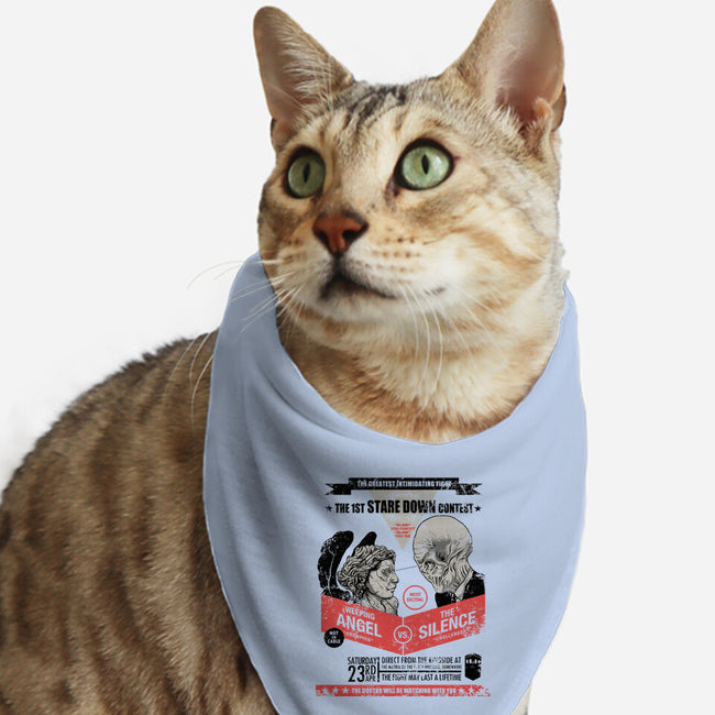 Stare Down Contest-cat bandana pet collar-zerobriant
