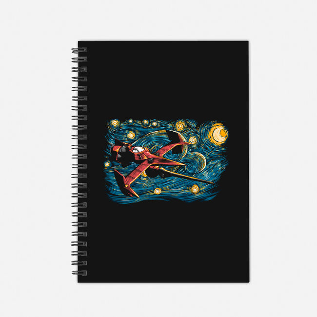 Starry Bebop-none dot grid notebook-ddjvigo