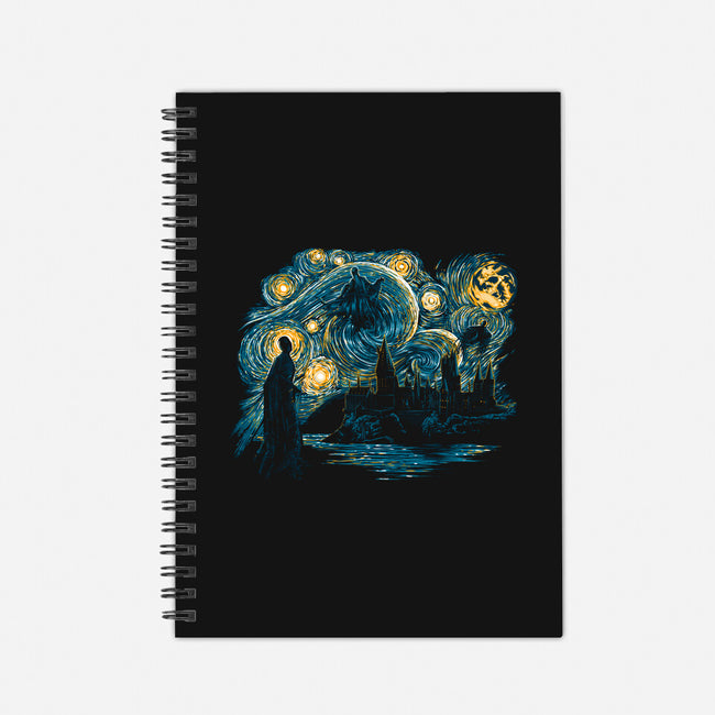 Starry Dementors-none dot grid notebook-ddjvigo