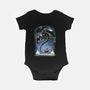 Starry Dragon Sky-baby basic onesie-ChocolateRaisinFury