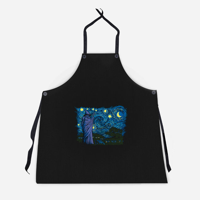 Starry Hobbiton-unisex kitchen apron-ddjvigo