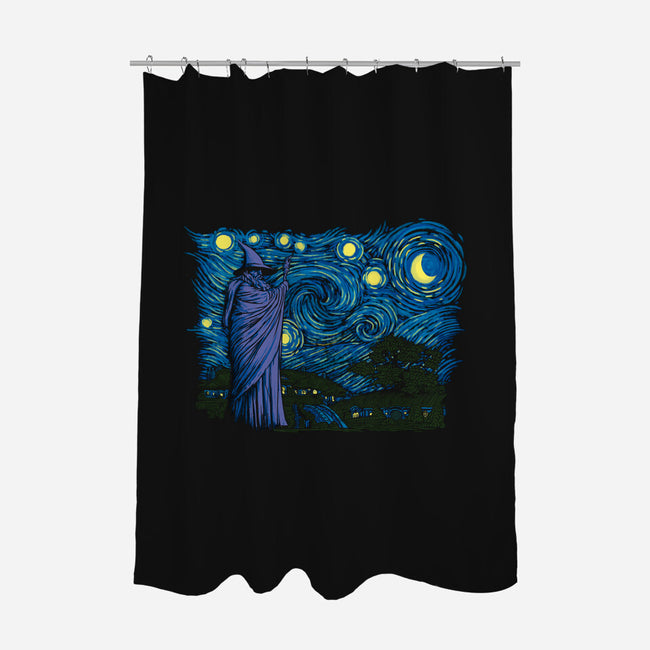 Starry Hobbiton-none polyester shower curtain-ddjvigo