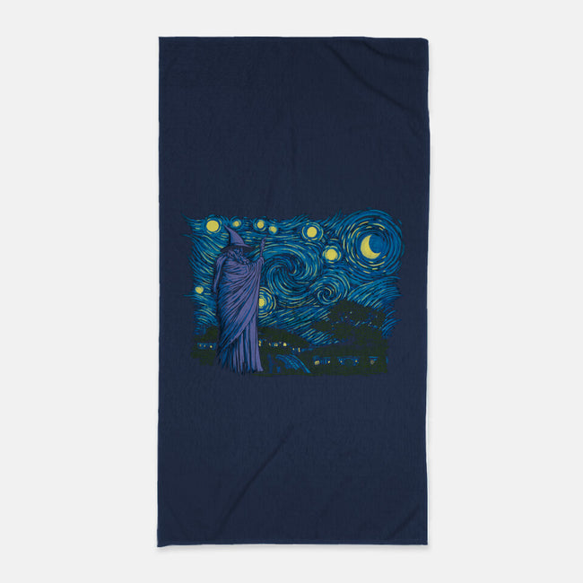 Starry Hobbiton-none beach towel-ddjvigo