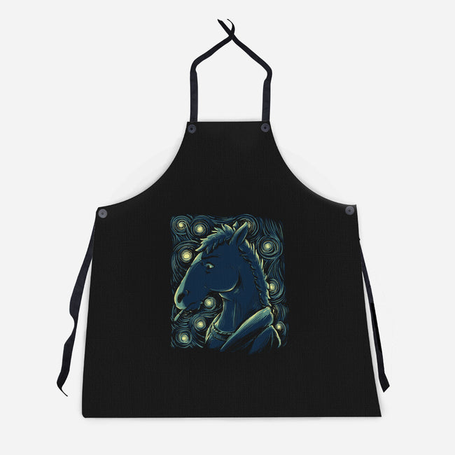 Starry Horse-unisex kitchen apron-xMorfina