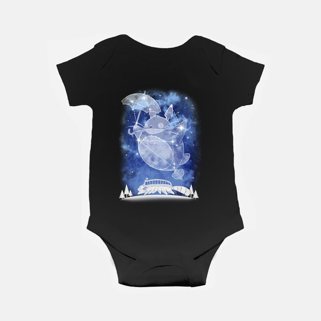 Starry Neighbour-baby basic onesie-ChocolateRaisinFury