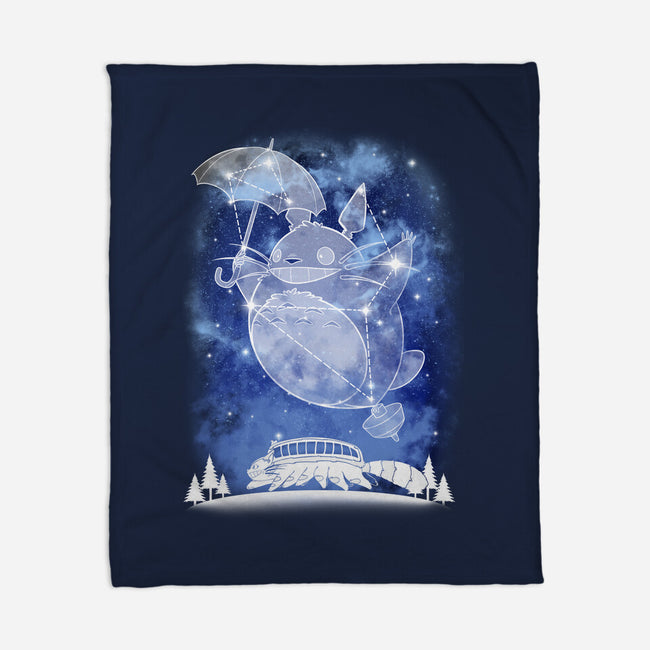 Starry Neighbour-none fleece blanket-ChocolateRaisinFury
