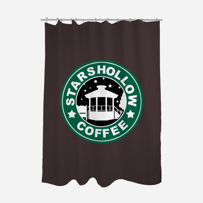 Stars Coffee-none polyester shower curtain-nayawei