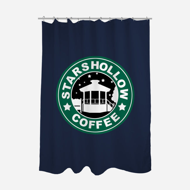 Stars Coffee-none polyester shower curtain-nayawei