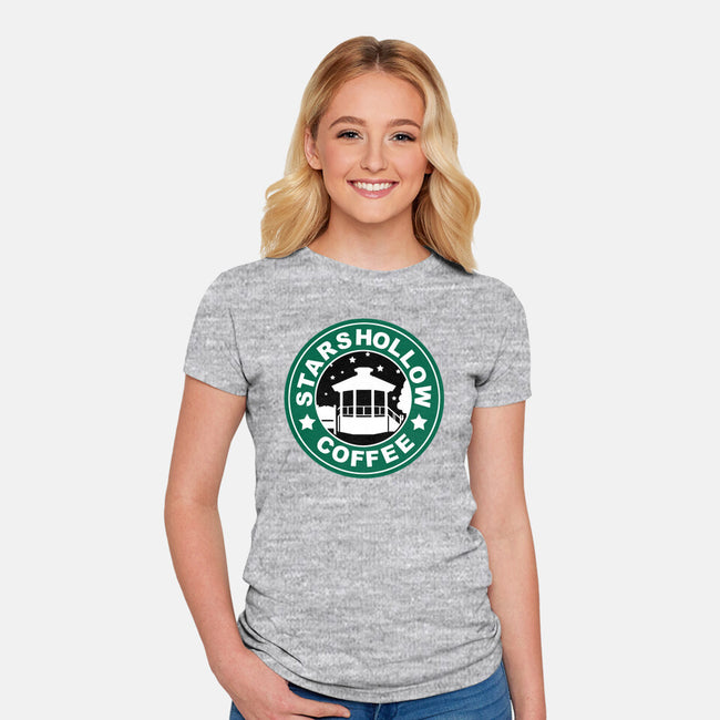 Stars Coffee-womens fitted tee-nayawei