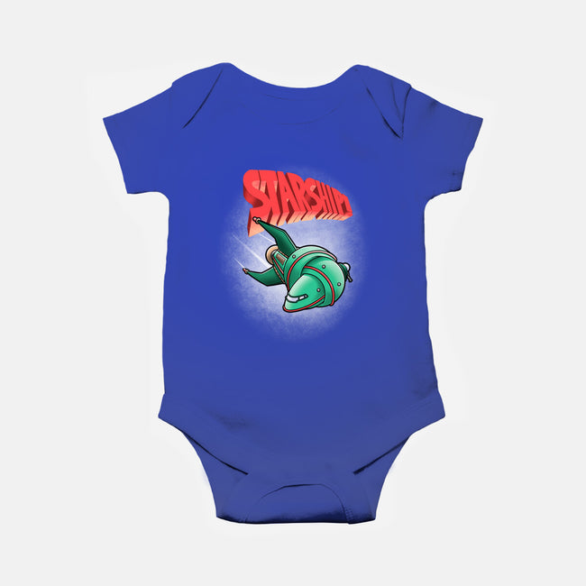 Starship-baby basic onesie-trheewood