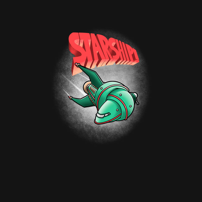 Starship-none stretched canvas-trheewood