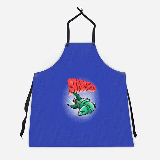 Starship-unisex kitchen apron-trheewood