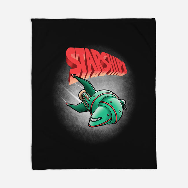 Starship-none fleece blanket-trheewood