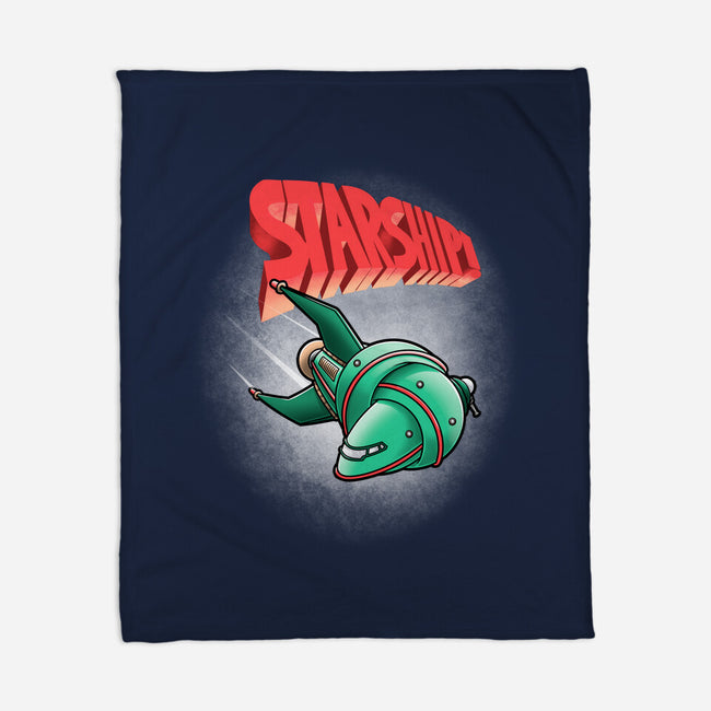 Starship-none fleece blanket-trheewood