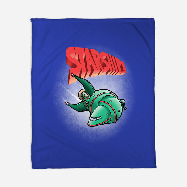 Starship-none fleece blanket-trheewood