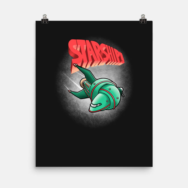 Starship-none matte poster-trheewood