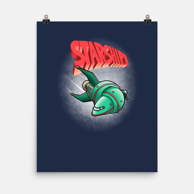Starship-none matte poster-trheewood