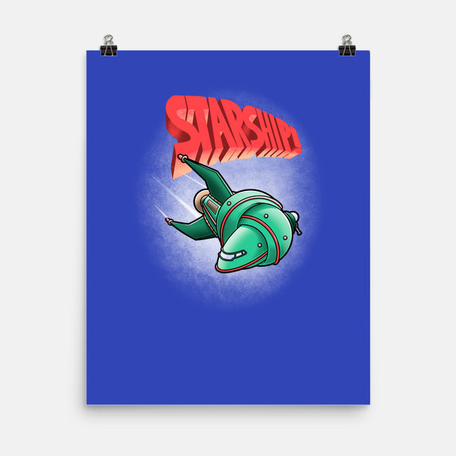 Starship-none matte poster-trheewood