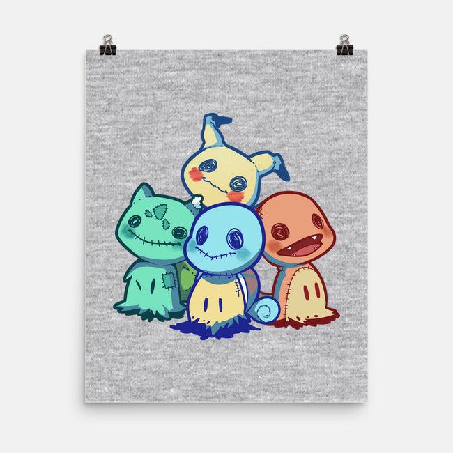 Starterkyus-none matte poster-digitoonie