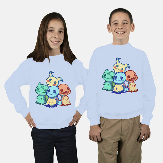 Starterkyus-youth crew neck sweatshirt-digitoonie