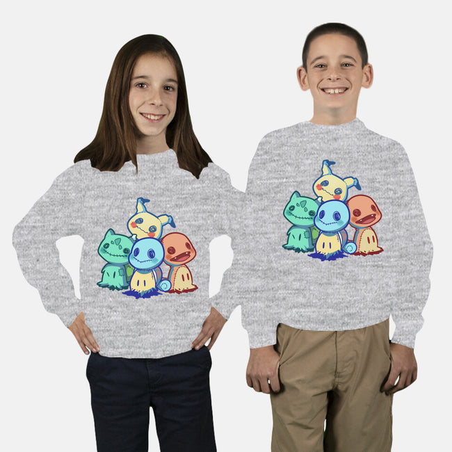 Starterkyus-youth crew neck sweatshirt-digitoonie