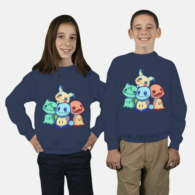 Starterkyus-youth crew neck sweatshirt-digitoonie