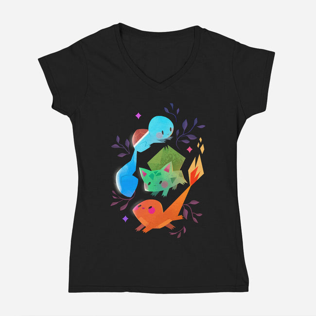 Starters-womens v-neck tee-tinysnails