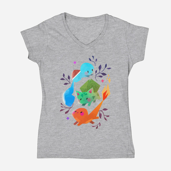 Starters-womens v-neck tee-tinysnails