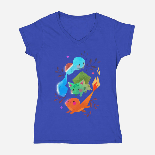 Starters-womens v-neck tee-tinysnails