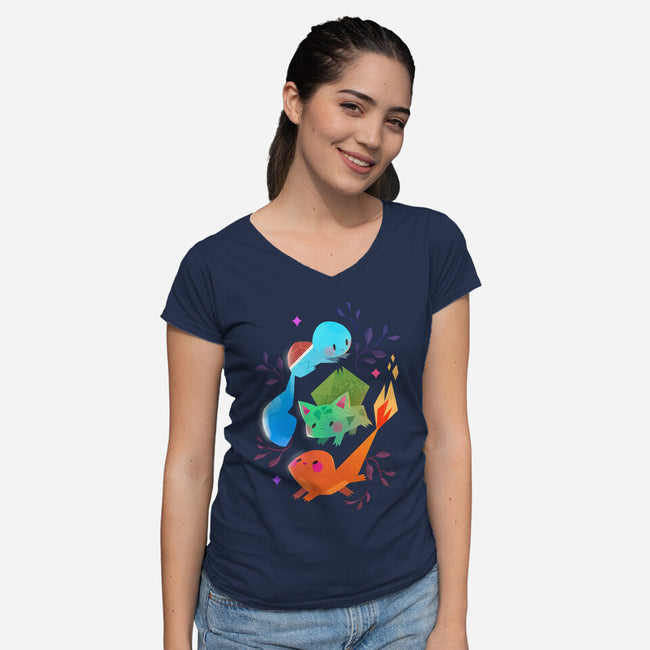 Starters-womens v-neck tee-tinysnails