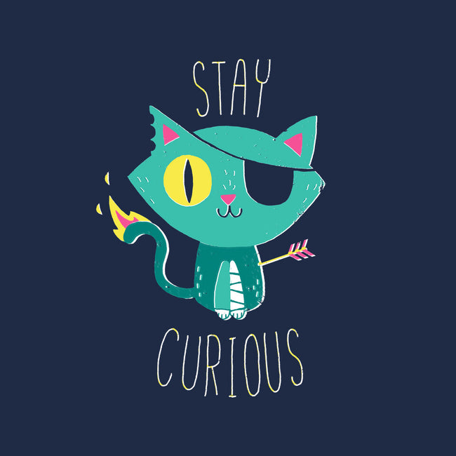 Stay Curious-none removable cover throw pillow-DinoMike