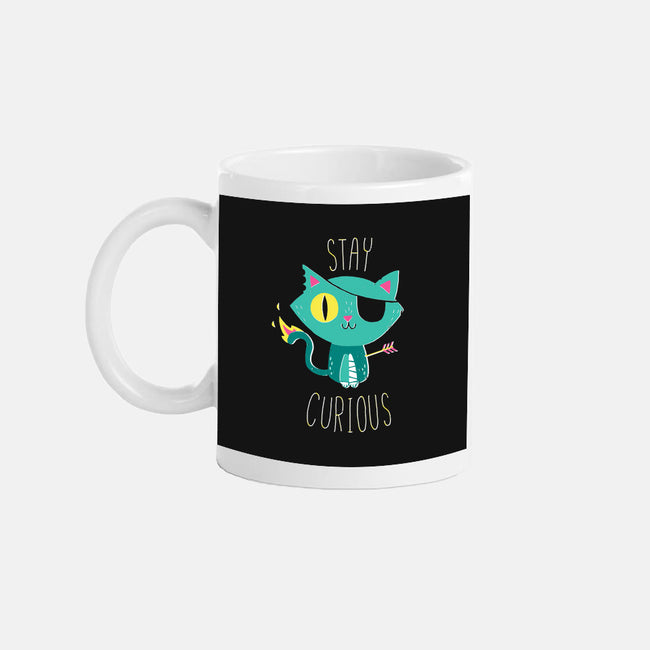 Stay Curious-none glossy mug-DinoMike