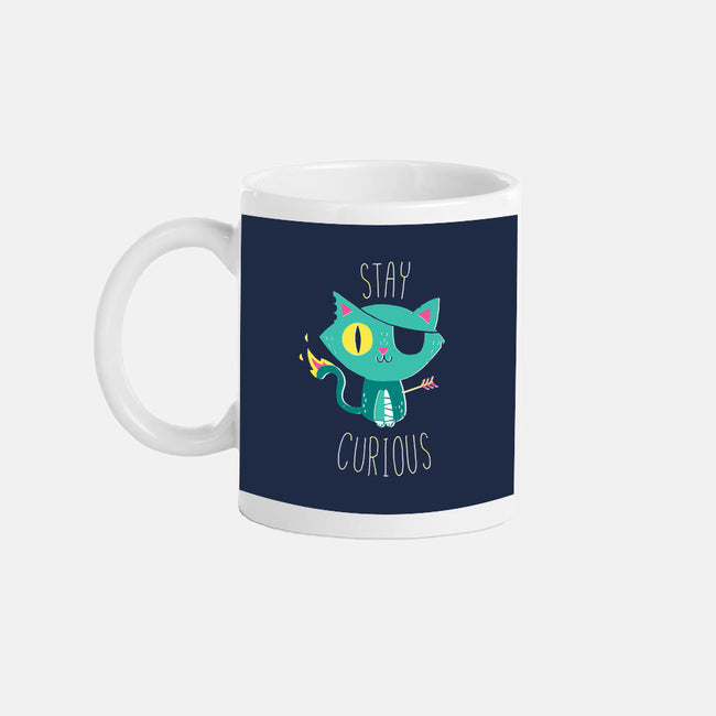 Stay Curious-none glossy mug-DinoMike