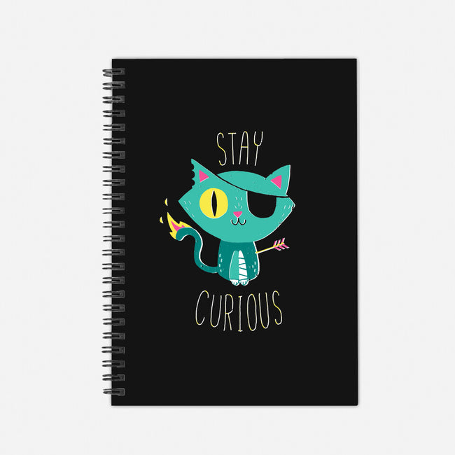 Stay Curious-none dot grid notebook-DinoMike