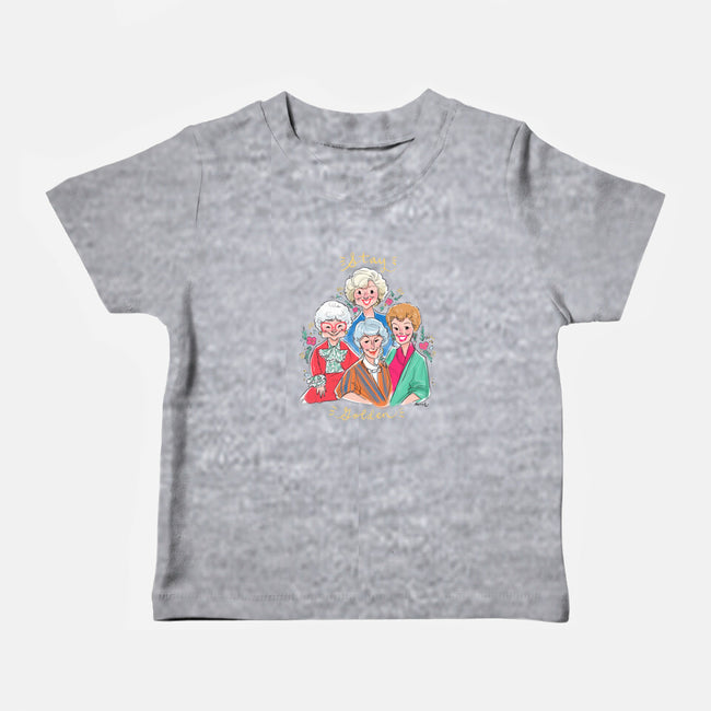 Stay Golden!-baby basic tee-asiadraws