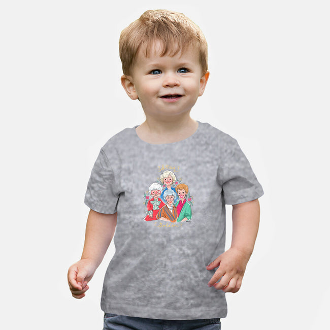 Stay Golden!-baby basic tee-asiadraws