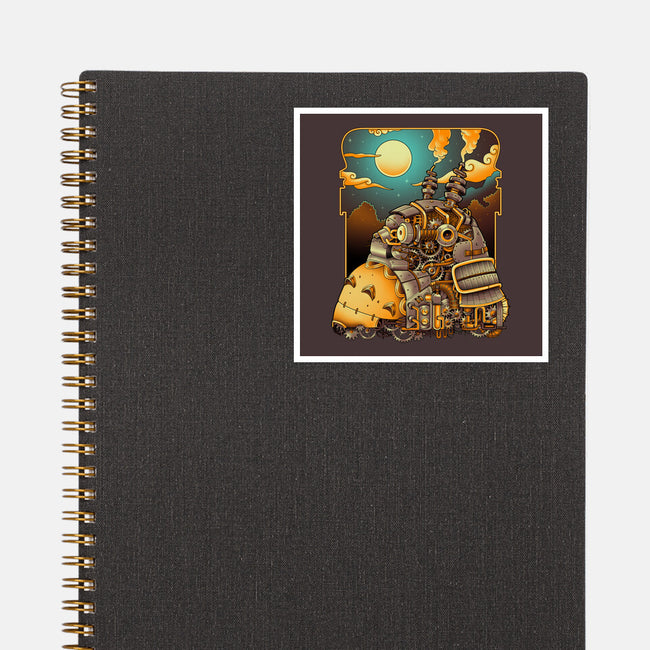 Steampunk Neighbor-none glossy sticker-batang 9tees