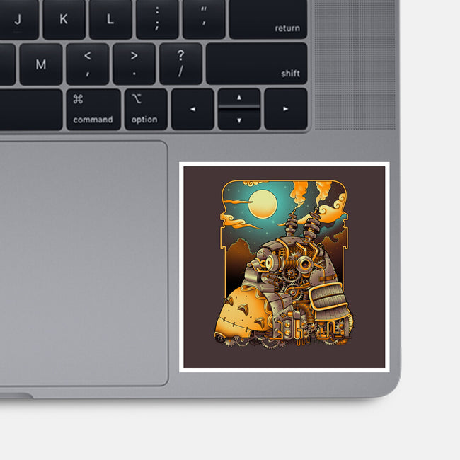 Steampunk Neighbor-none glossy sticker-batang 9tees