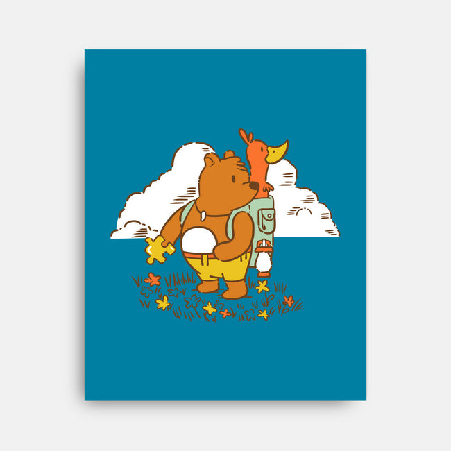 Storybook Friends-none stretched canvas-Jaime Ugarte