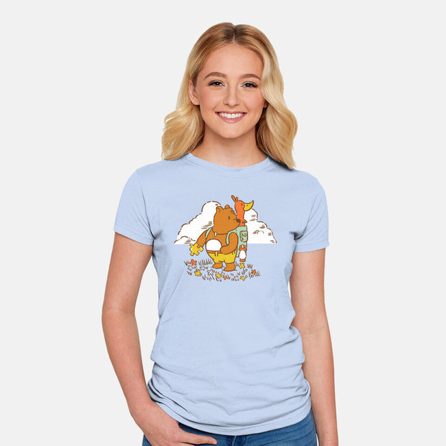 Storybook Friends-womens fitted tee-Jaime Ugarte