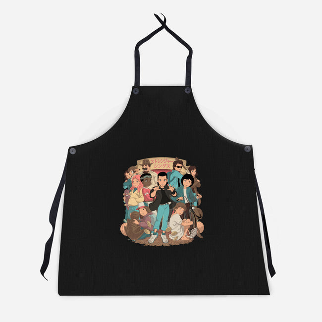 Stranger Anime-unisex kitchen apron-saqman