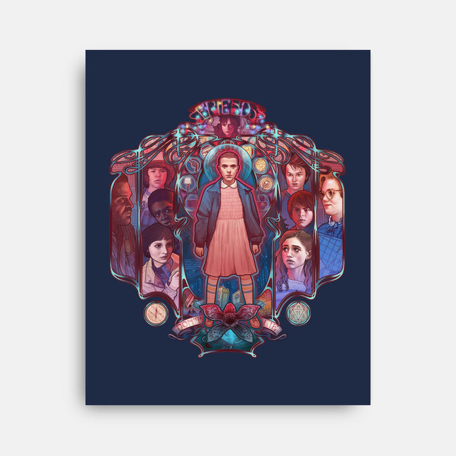Stranger Nouveau-none stretched canvas-MeganLara