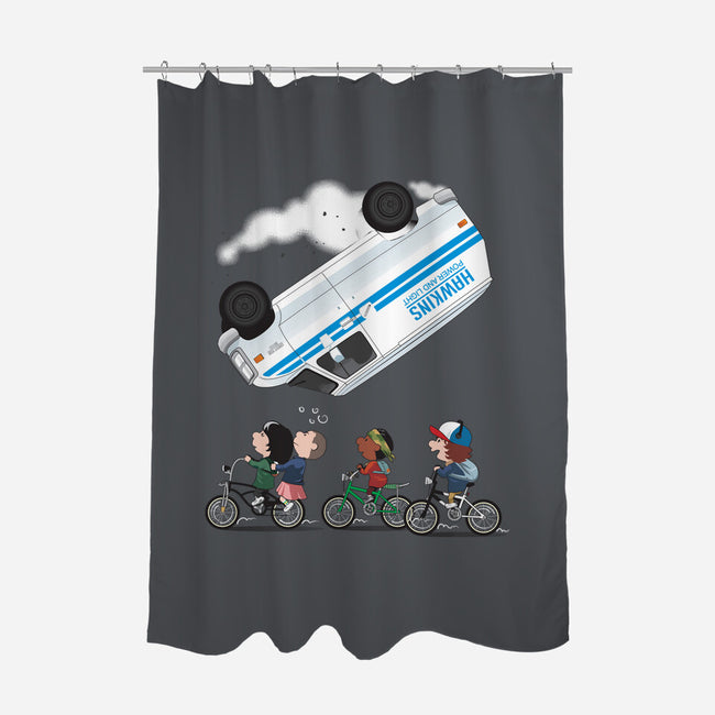 Stranger Peanuts-none polyester shower curtain-Adams Pinto