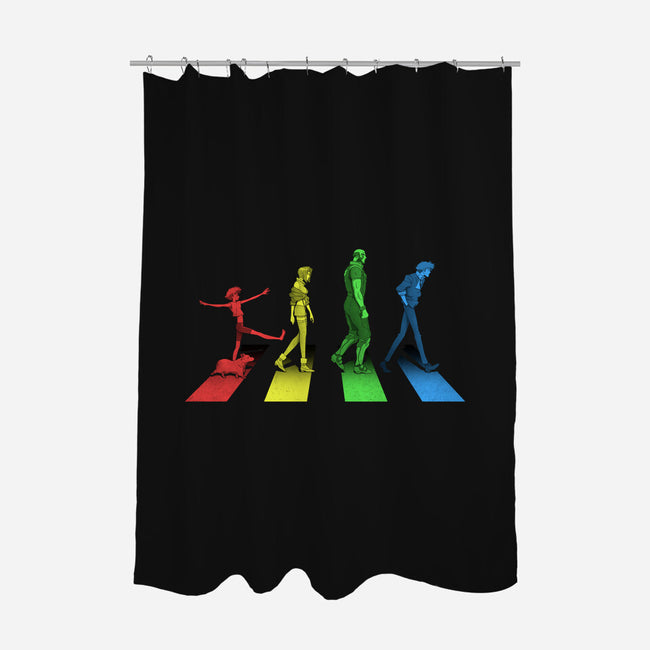 Stray Dog Strut-none polyester shower curtain-adho1982